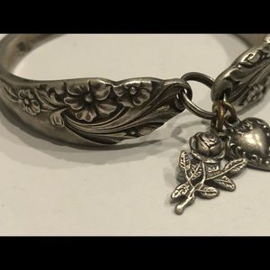 Jewelry - Unique handmade silver spoon bracelet with charms Jewelry - Unique handmade silver spoon bracelet with charms